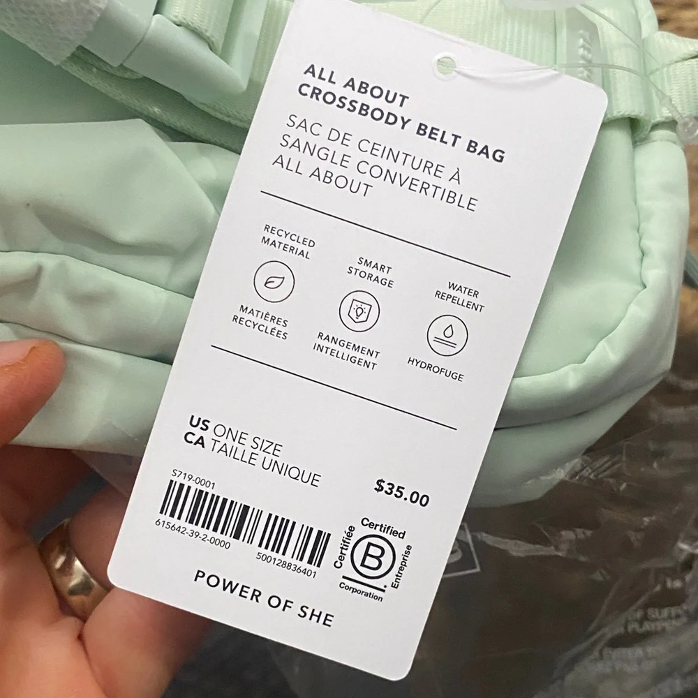 Athleta Mint Green Crossbody Bag NWT - Picture 6 of 6